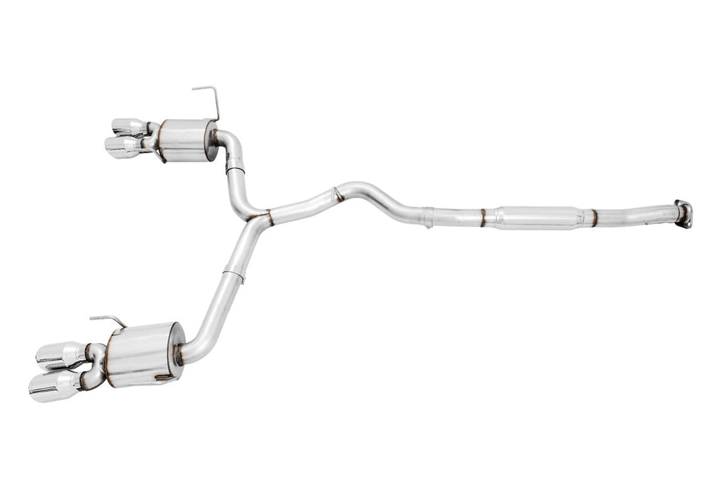 AWE Touring Edition Cat-Back Exhaust (Chrome Silver Quad Tips) - 2015-2021 Subaru WRX / STI