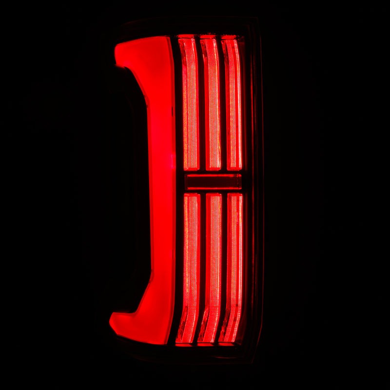 AlphaRex 24-25 Toyota Tacoma NOVA-Series LED Prismatic Tail Lights - Black Red