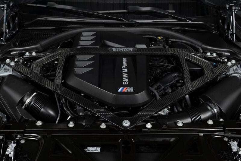 Dinan 21-27 BMW M2/M3/M4 (G80/G82/G83/G87) Gloss Carbon Fiber Strut Tower Brace - Front