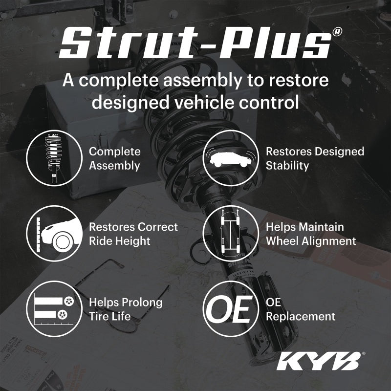 KYB Strut-Plus Assembly - Rear - 2005-2009 Subaru Outback