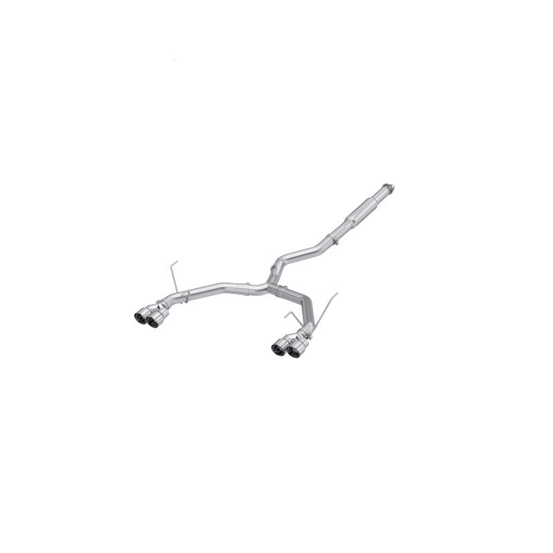 MBRP 3in Race Profile Cat-Back - Dual Split Rear Quad Tips - 2022-2026 Subaru WRX