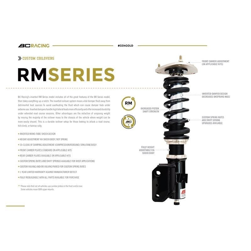 BC Racing RAM (RM) Coilovers - 2013-2016 Scion FR-S / 2013-2020 Subaru BRZ / 2017-2020 Toyota 86