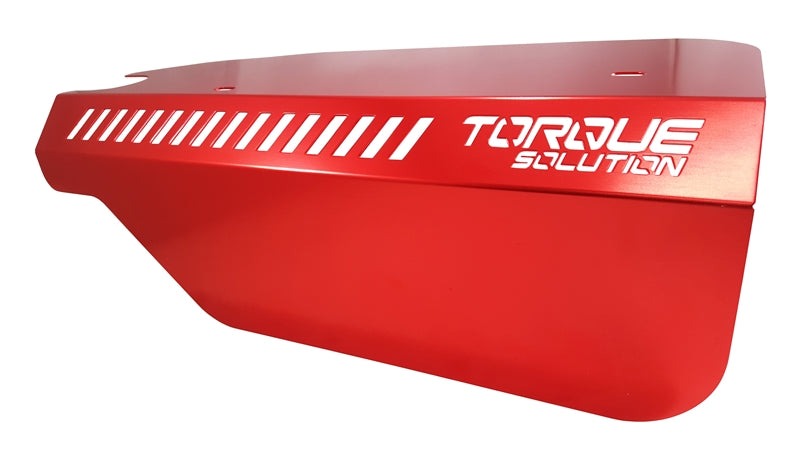 Torque Solution Engine Pulley Cover Red - 2015-2021 Subaru WRX / 2014-2018 Forester XT