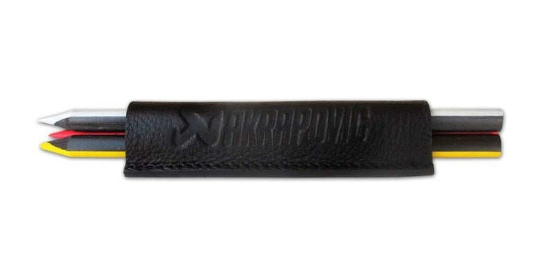 Akrapovic Leather Crayons case black - 800946