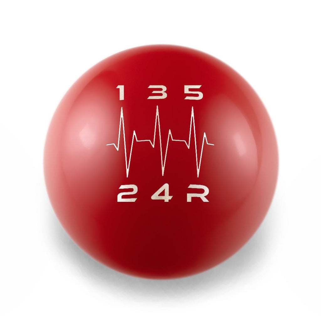 Billetworkz Weighted Shift Knob - Heartbeat Engraving - Subaru 5-Speed