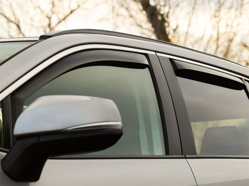 WeatherTech 08-20 Dodge Caravan Rear Side Window Deflectors - Dark Tint