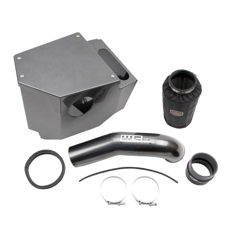 Wehrli 20-26 GM Duramax L5P 4in Intake Kit - Fine Texture Black