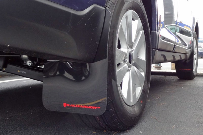 Rally Armor UR Mud Flap w/Grey Logo - Black - 2015-2019 Subaru Outback