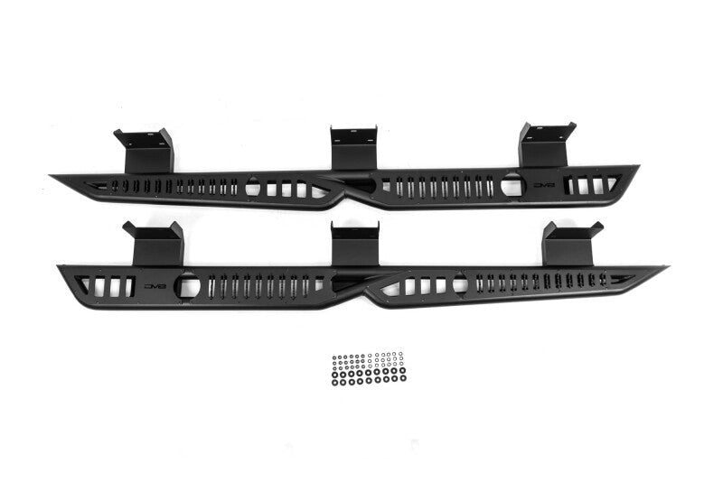 DV8 Offroad 19-25 RAM 1500 Crew Cab OE Plus Side Steps - Black Steel