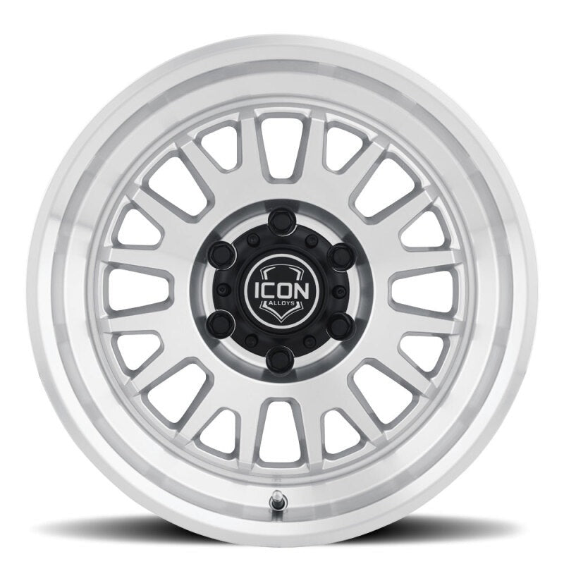 ICON Alloys Anza 17x8.5 6x5.5 0mm 4.75" Backspacing Silver Machined Wheel - 8217858347SM