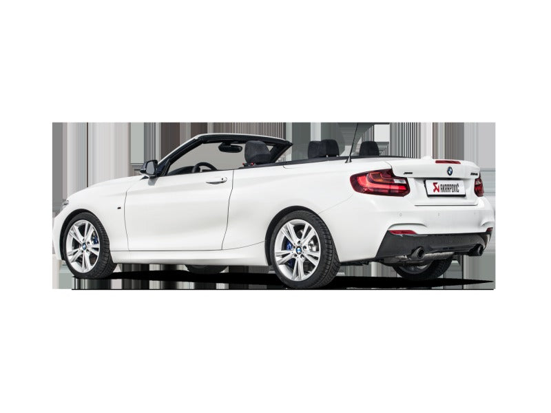 Akrapovic Evolution Line Cat Back Stainless Steel with Carbon Tips (Req. Link Pipe) for 2016-2017 BMW M240i (F22 F23) - MTP-BM/SS/4H