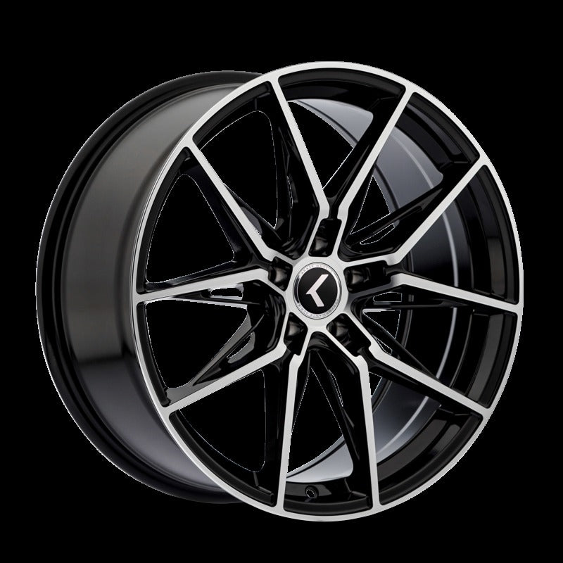Kraze KR196 Evolve 18x8.5 5x112 +40 Offset Gloss Black Machined Wheel