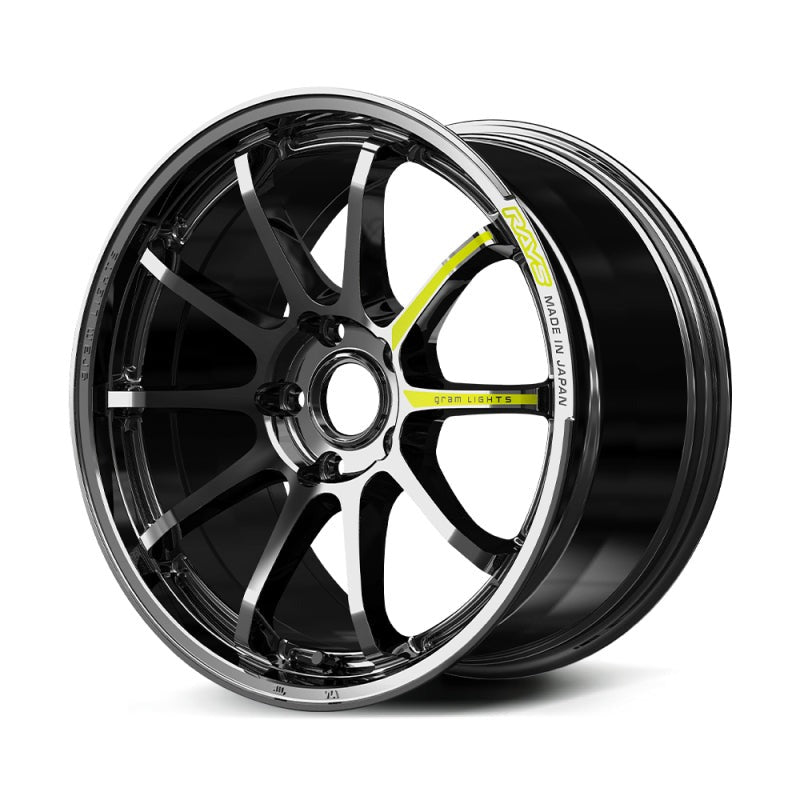 Gram Lights 57NR Limited Edition 18X9.5 +45 5x120 - Rays Black Metal Coat (RB) (Single Wheel)