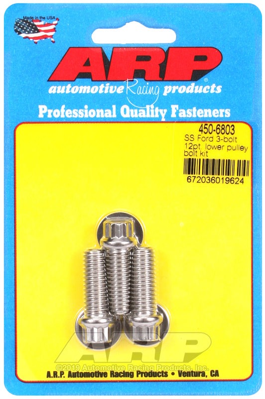 ARP Ford SS 3-Bolt 12pt Lower Pulley Bolt Kit