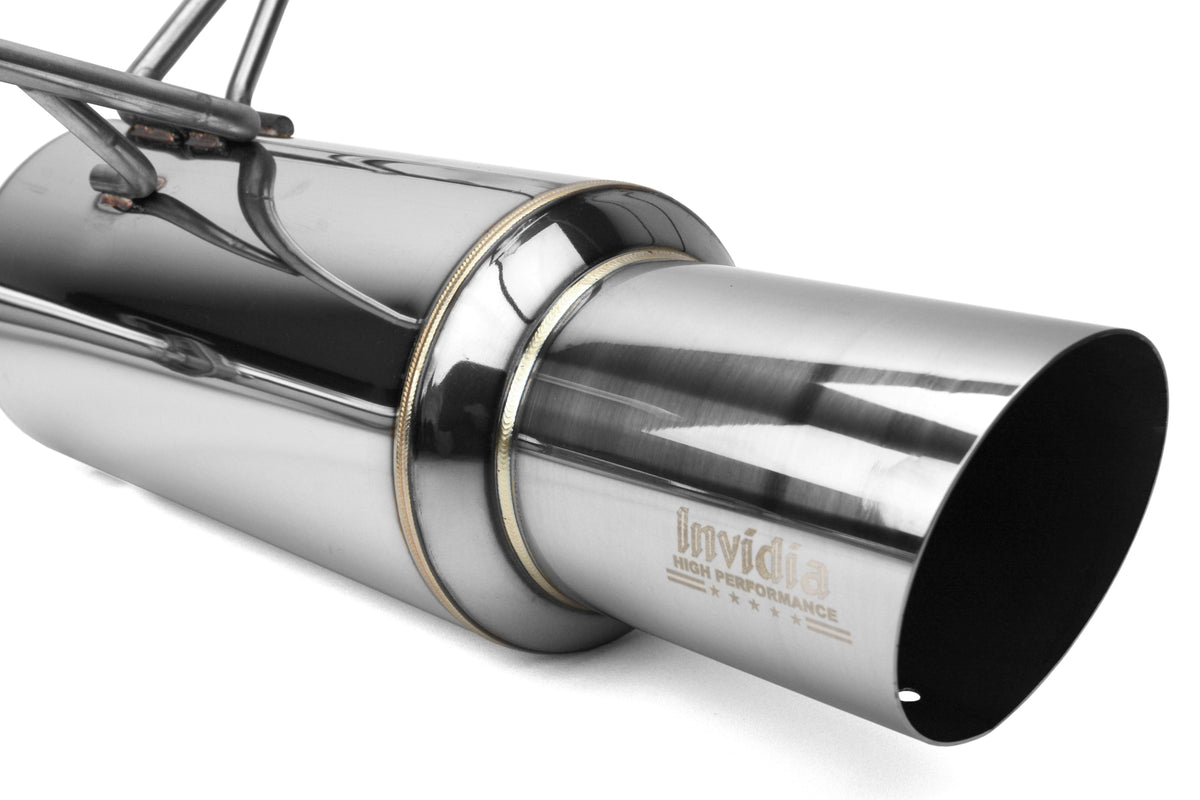Invidia N1 Dual Exit Cat Back Exhaust - Stainless Steel Tips - 2015-2021 Subaru WRX / STI