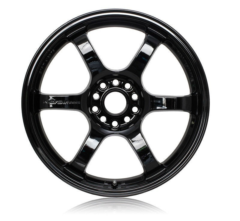 Gram Lights 57DR 17x9.0 +38 5x114.3 Glossy Black Wheel - 2005-2007 Subaru STI