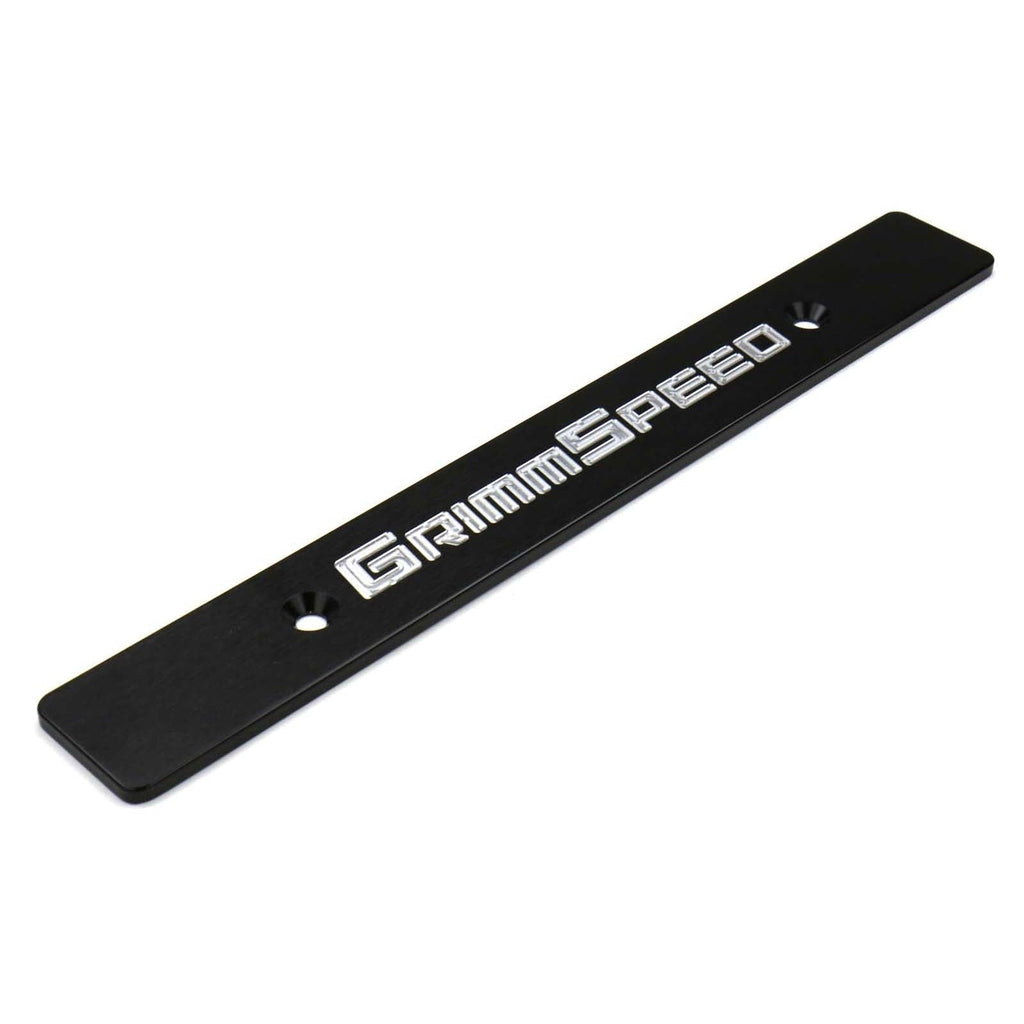 GrimmSpeed License Plate Delete Black/Silver - 1998-2013 Subaru Forester