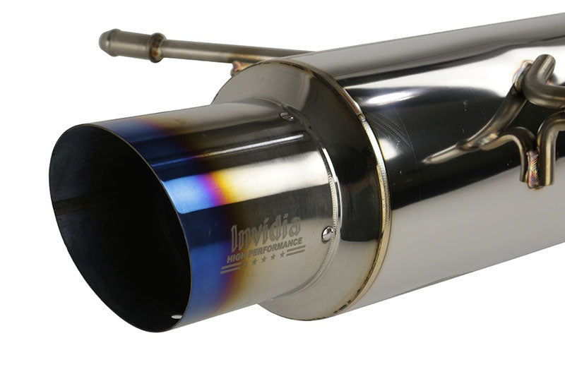 Invidia Racing Series Single Exit Cat Back Exhaust - Titanium Tip - 2002-2007 Subaru WRX/STI