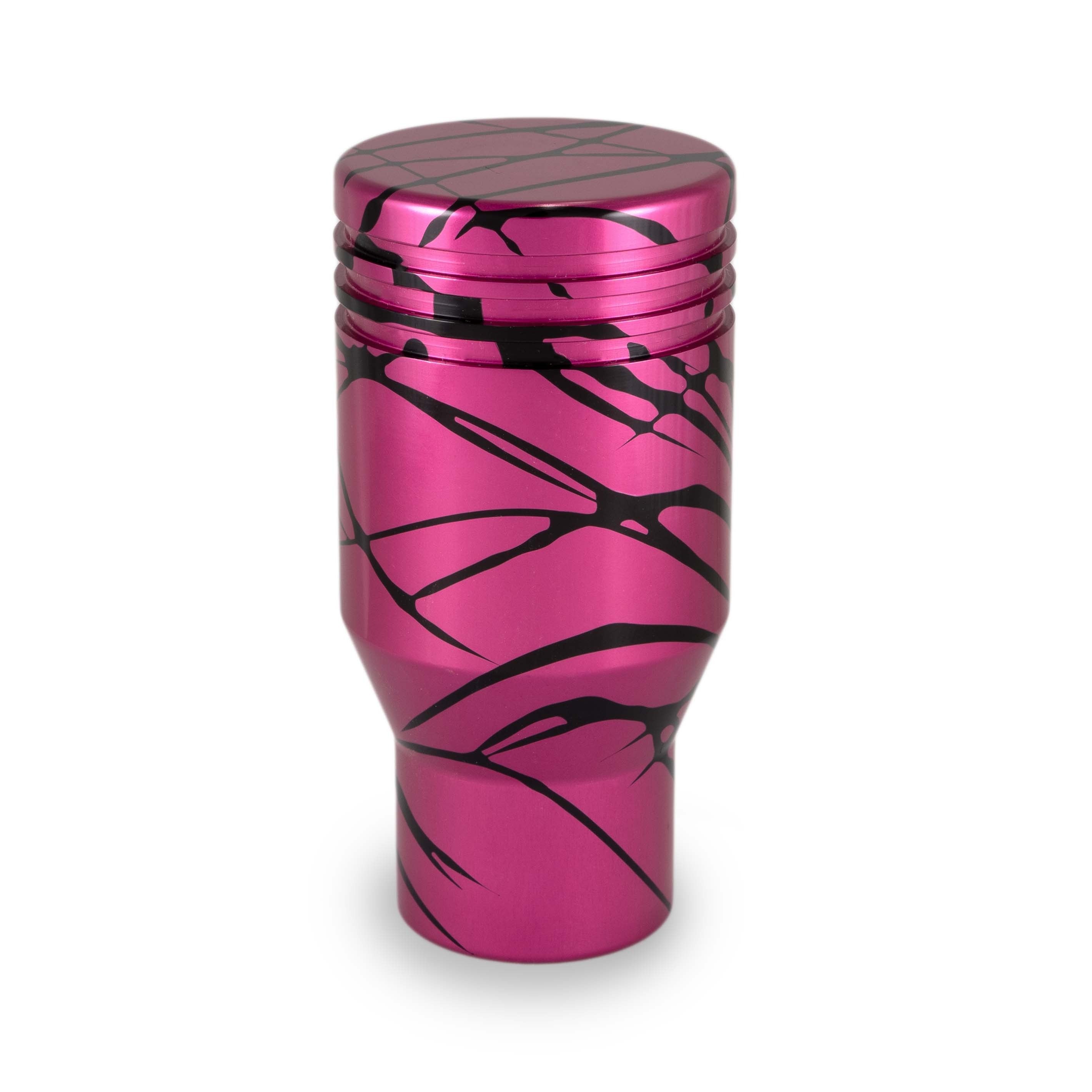 Billetworkz Automatic Shifter - Pink w/ Black Splash - Fits Subaru CVT: WRX (15–21), Crosstrek (13–23), Forester (14–18), Impreza (12–23), Legacy/Outback (10–14)