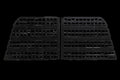 Gen-Y 20+ GMC GM 2500/3500 Defender Headache Rack/ 3-Molle Panels - Black