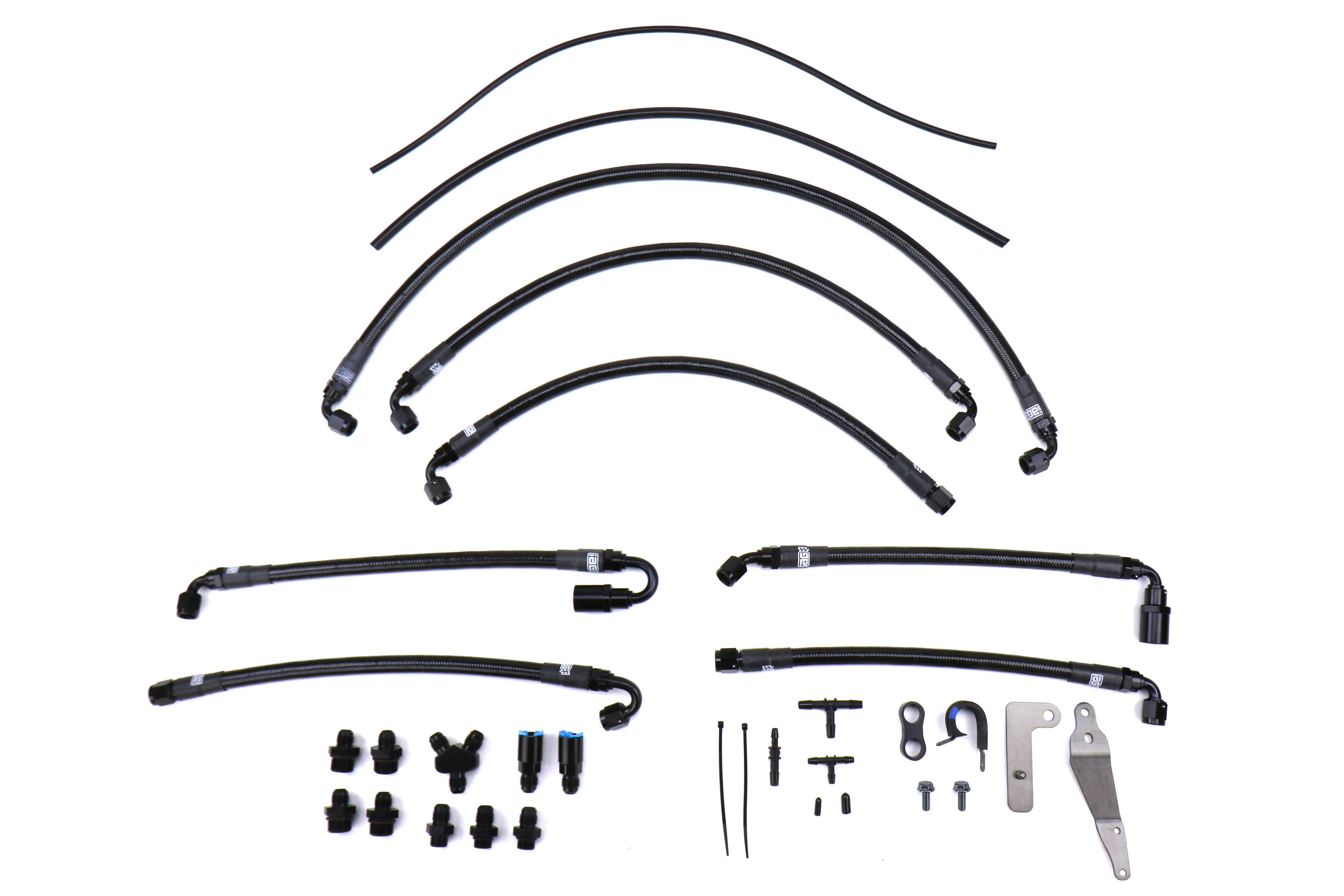 08-14 WRX/ 08-21 STI Fuel Line Kit IAG Performance PTFE use w/ COBB Flex Fuel Sensor