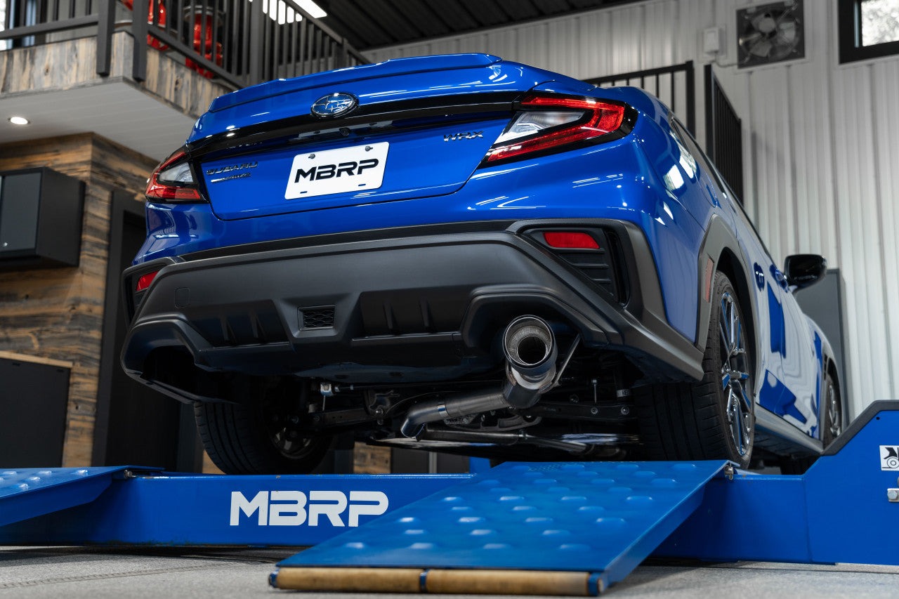 MBRP Cat Back Exhaust 3 inch Single Exit w/ Carbon Tip - 2022-2024 Subaru WRX