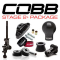 Cobb Stage 2+ Drivetrain Package w/ Weighted Black Knob + Stealth Black Lockout - 2004-2021 Subaru STI 6MT