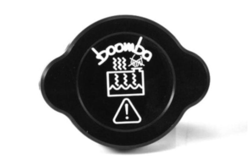 Boomba Racing Radiator Reservoir Cover Cap (Black) - 2015-2021 Subaru WRX / STI