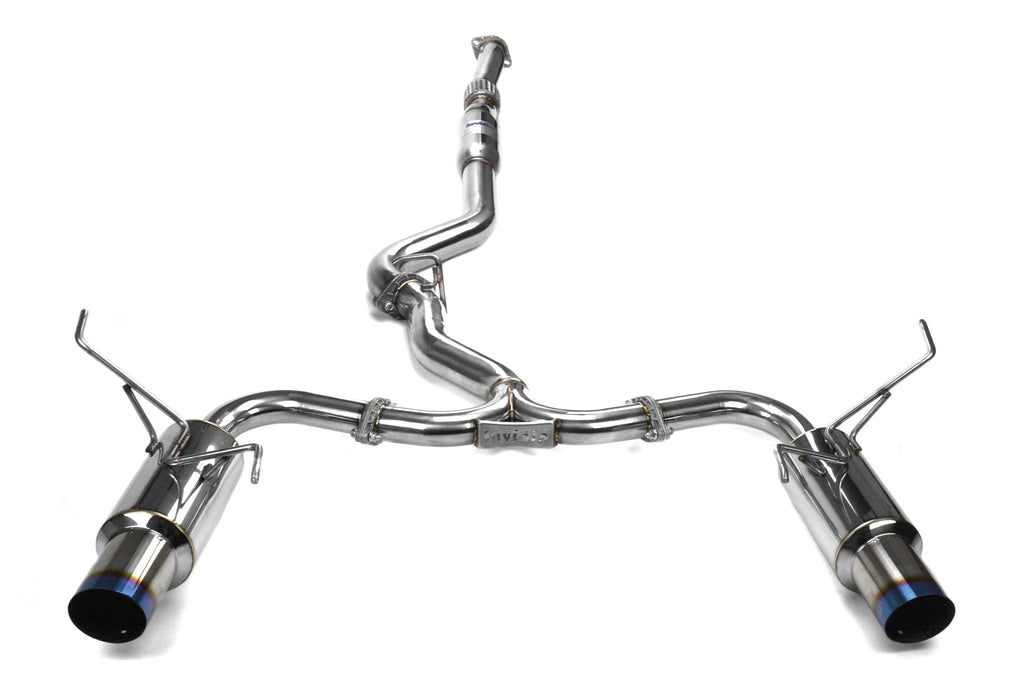 Invidia N1 Dual Exit Cat Back Exhaust - Titanium Tips - 2015-2021 Subaru WRX / STI