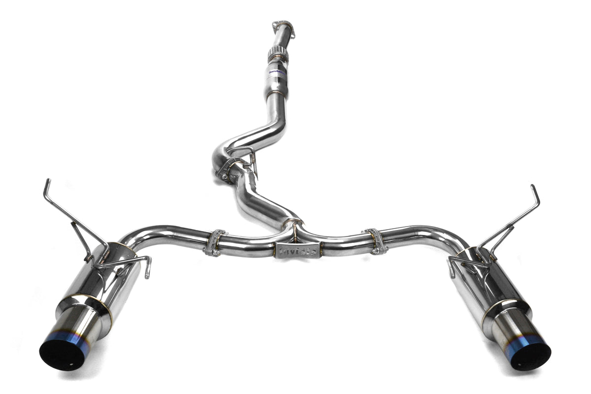 Invidia N1 Dual Exit Cat Back Exhaust - Titanium Tips - 2015-2021 Subaru WRX / STI
