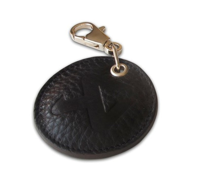 Akrapovic Round Leather Keychain black - 800952