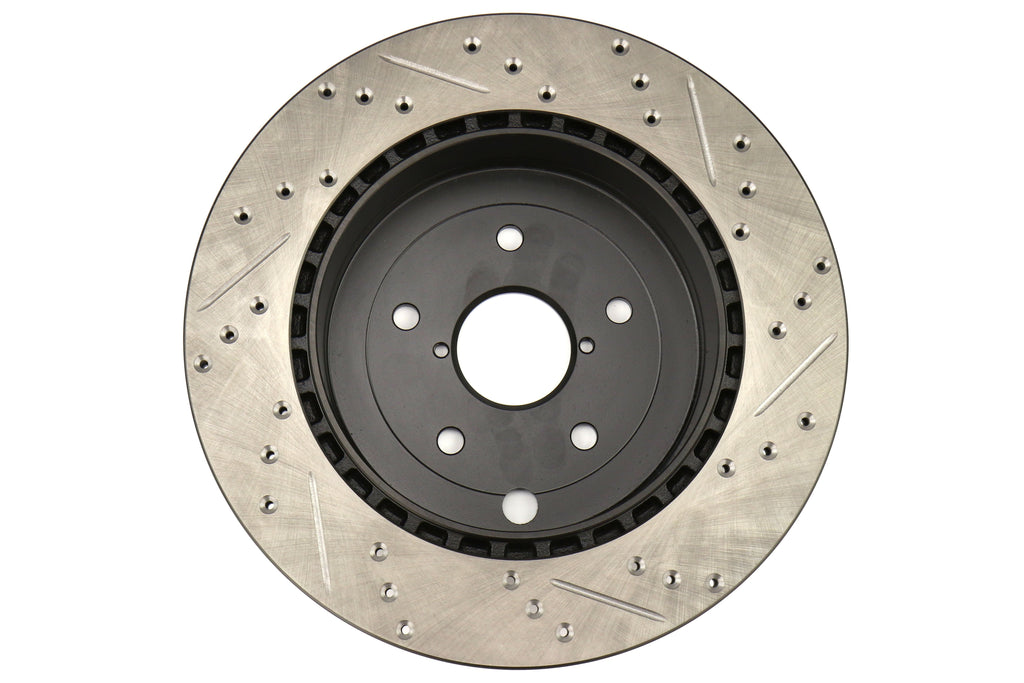 Stoptech Drilled and Slotted Rotor Single Rear Right - 2008-2017 Subaru STI