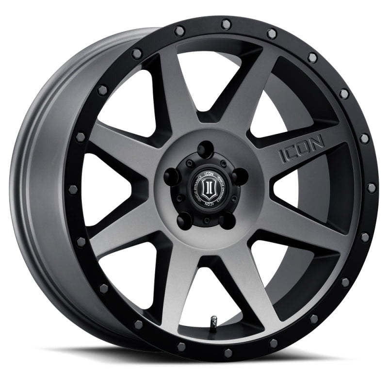 ICON Alloys Rebound 20x9 6x5.5 +16mm 5.625" Backspacing Titanium Wheel - 1820909056TT