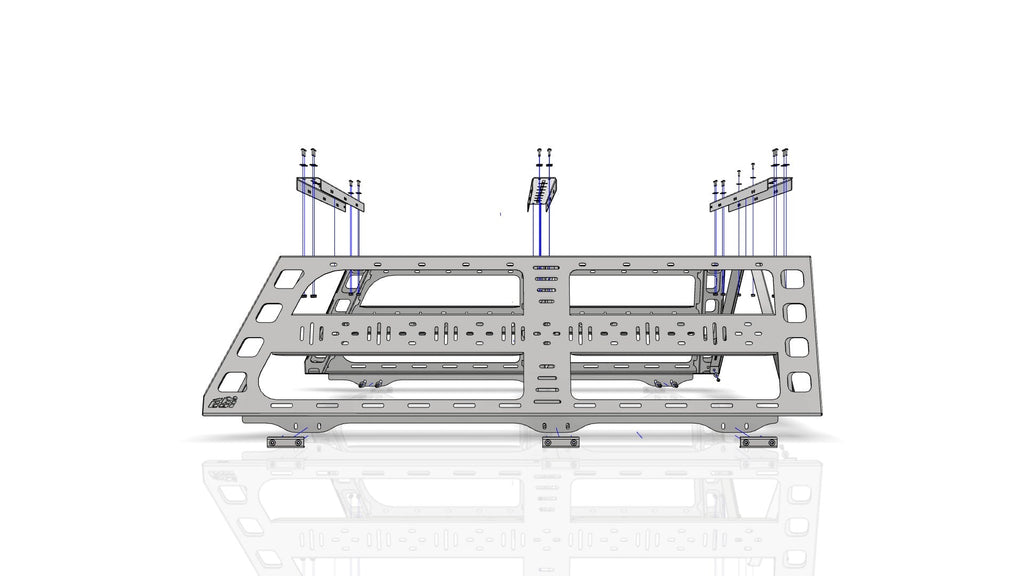 Ford F150 Cab Height Bed Rack 5 Foot 6 Inch Bed Length 04-23 F-150 CBI Offroad