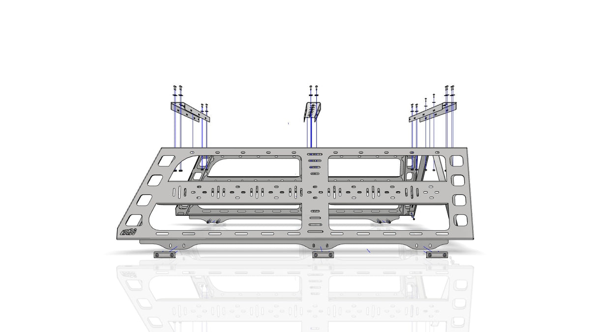 Ford F150 Cab Height Bed Rack 5 Foot 6 Inch Bed Length 04-23 F-150 CBI Offroad