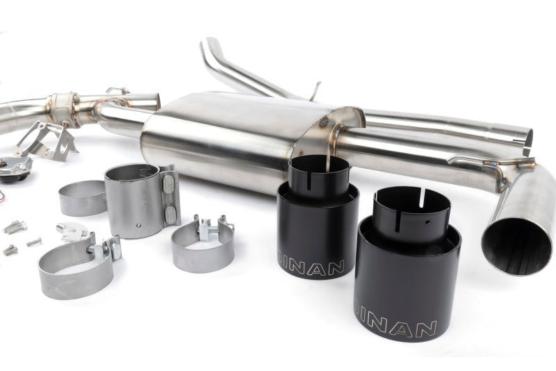 Dinan 17-24 Mini Cooper Clubman/Countryman S ALL4 (F54/F60) Valved Axleback Exhaust - Black Tips