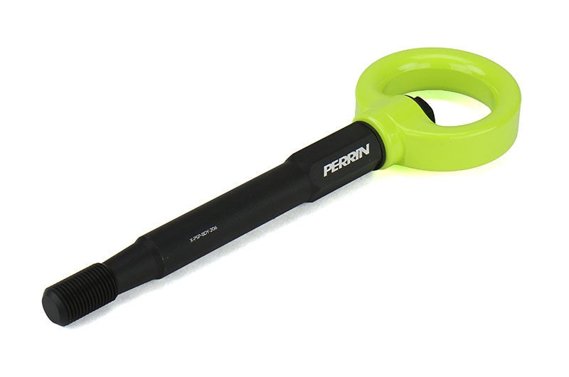 PERRIN Performance Rear Tow Hook Kit Neon Yellow - 2015-2021 Subaru WRX / STI