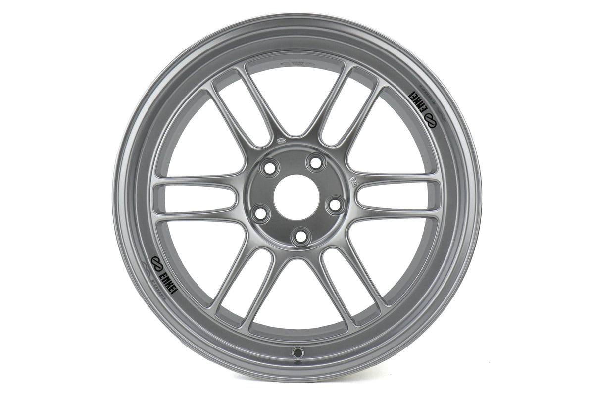 Enkei RPF1 F1 Silver 18x9.5 +38mm 5x114.3 (Single Wheel) - 2015-2024 Subaru WRX / 2015-2021 STI / 2019-2024 Forester