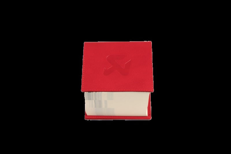 Akrapovic Leather Memo Notepad - Red - 801731