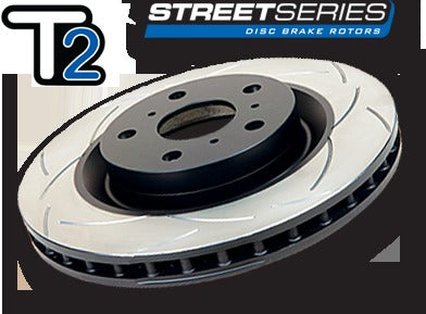 DBA T2 Street Series Slotted Rotor Single Front - 2005-2017 Subaru STI