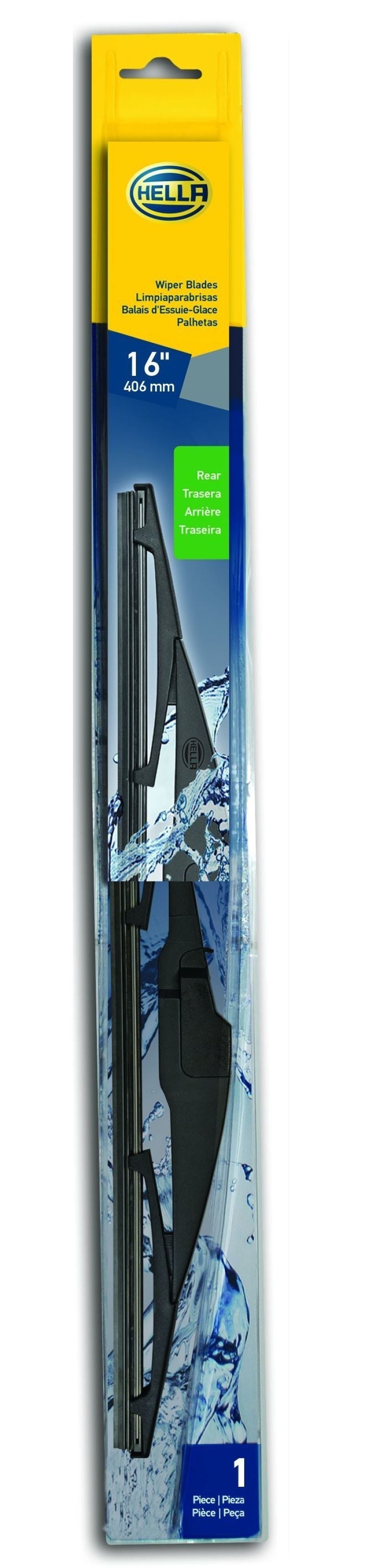 Hella Rear Wiper Blade 16in - Single - Universal