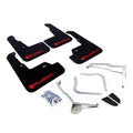 Rally Armor Black UR Mud Flap w/Red Altered Font Logo - 2015-2021 Subaru WRX / STI