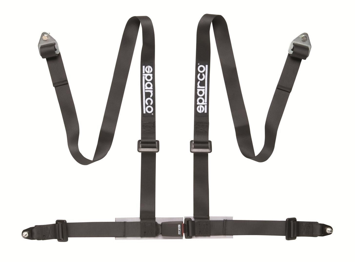 Sparco Belt 2 Inch 4-Point Bolt-In Harness Black - Universal