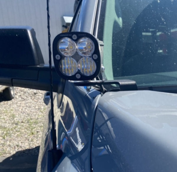 Toyota Tundra Ditch Light Brackets Black Texture Powdercoat 07-21 Tundra CBI OffRoad
