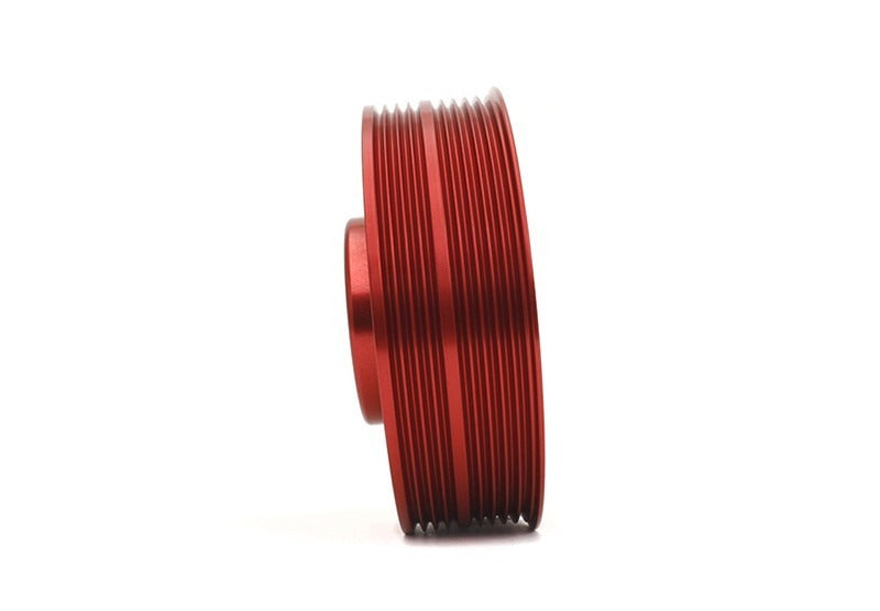 PERRIN Lightweight Crank Pulley Red - Subaru Models (inc. 2002-2014 WRX / 2004-2021 STI)