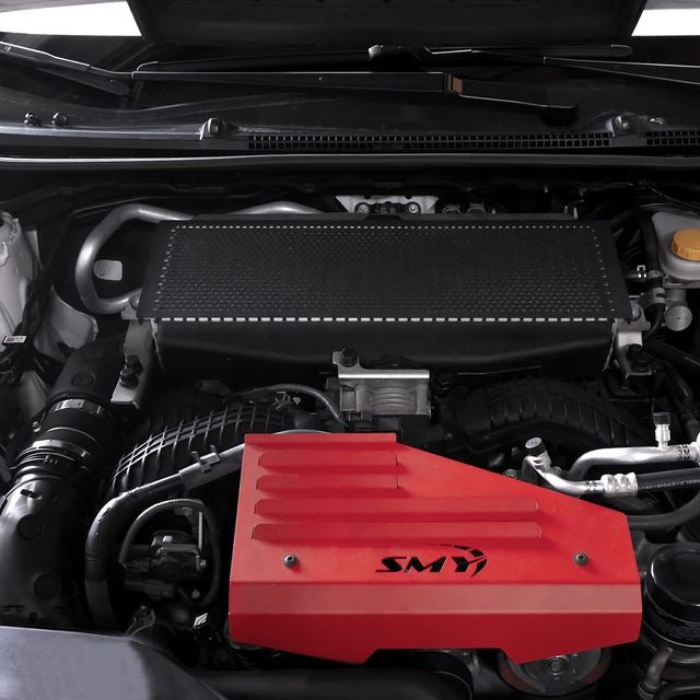 SMY Intercooler Protection Cover - Wrinkle Black SLIM - 2022-2026 Subaru WRX / 2019-2026 Ascent