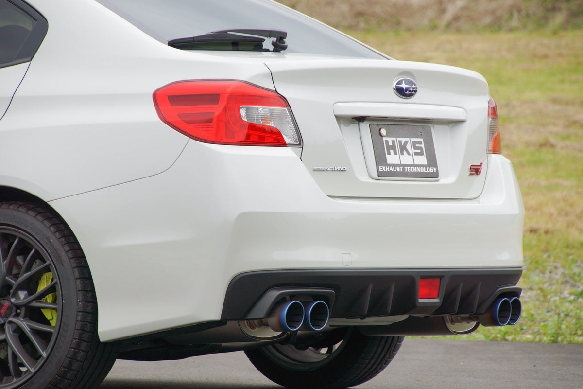 HKS Super Turbo Muffler Titanium Exhaust - 2015-2021 Subaru WRX / STI