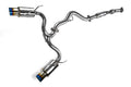 Invidia N1 Dual Exit Cat Back Exhaust - Titanium Tips - 2008-2014 Subaru STI Hatchback / 2011-2014 WRX Hatchback