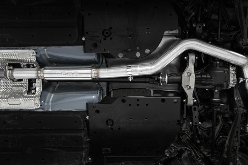 MBRP 3in Race Profile Cat-Back - Dual Split Rear Quad Tips - 2022-2026 Subaru WRX
