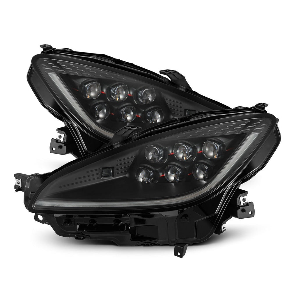 Alpharex Nova Series LED Projector Headlights - Black - Activation Light w/ Sequential Signal / Switchback DRL - 2022-2024 Toyota GR86 / Subaru BRZ